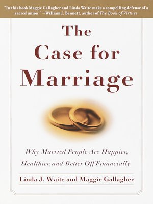 cover image of The Case for Marriage